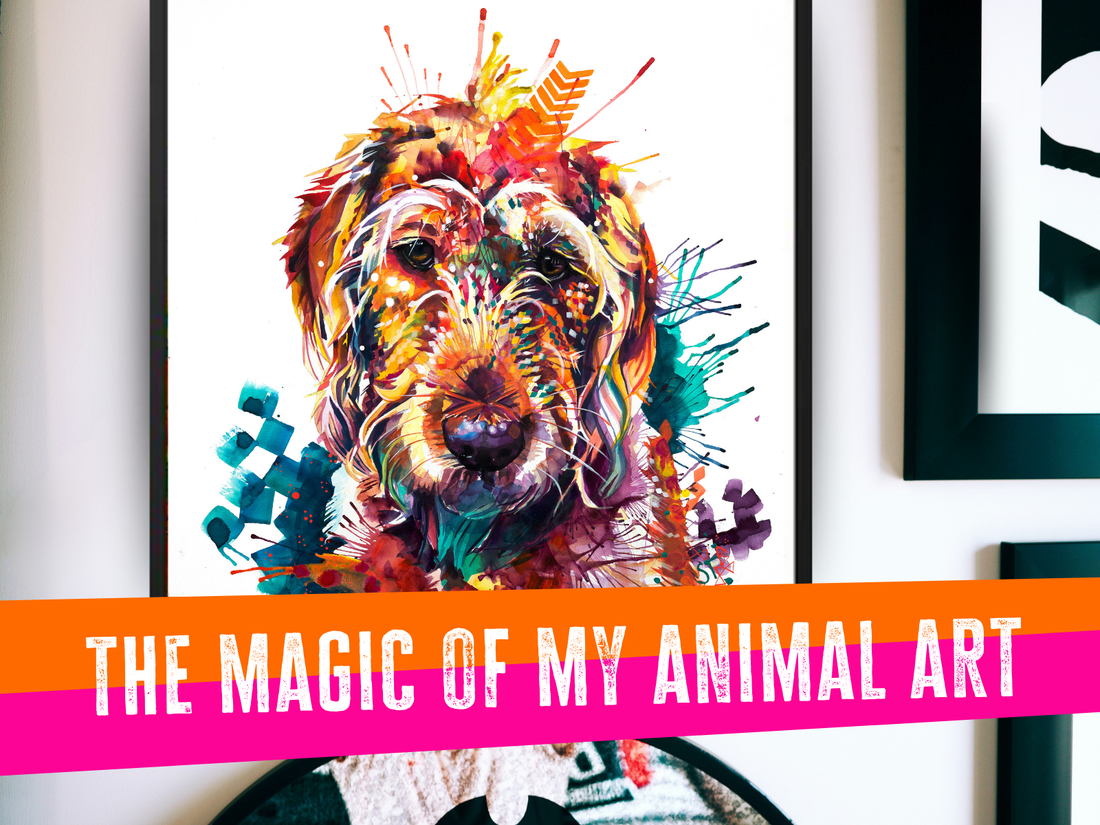 dog painting