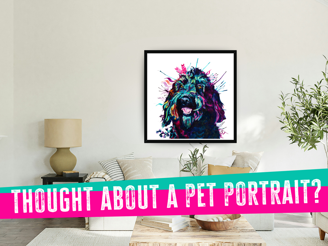 dog painting | dog portrait