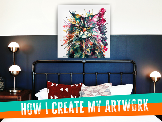 animal artwork, pet portrait