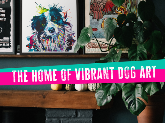 dog art, wall art