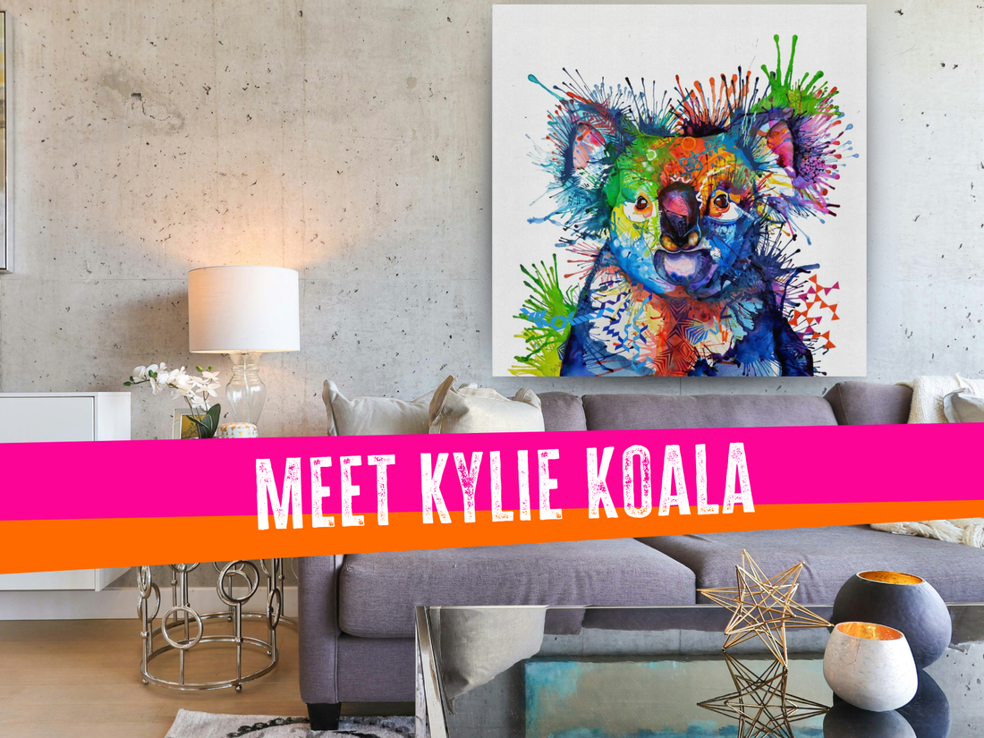 wildlife art, animal art, koala painting