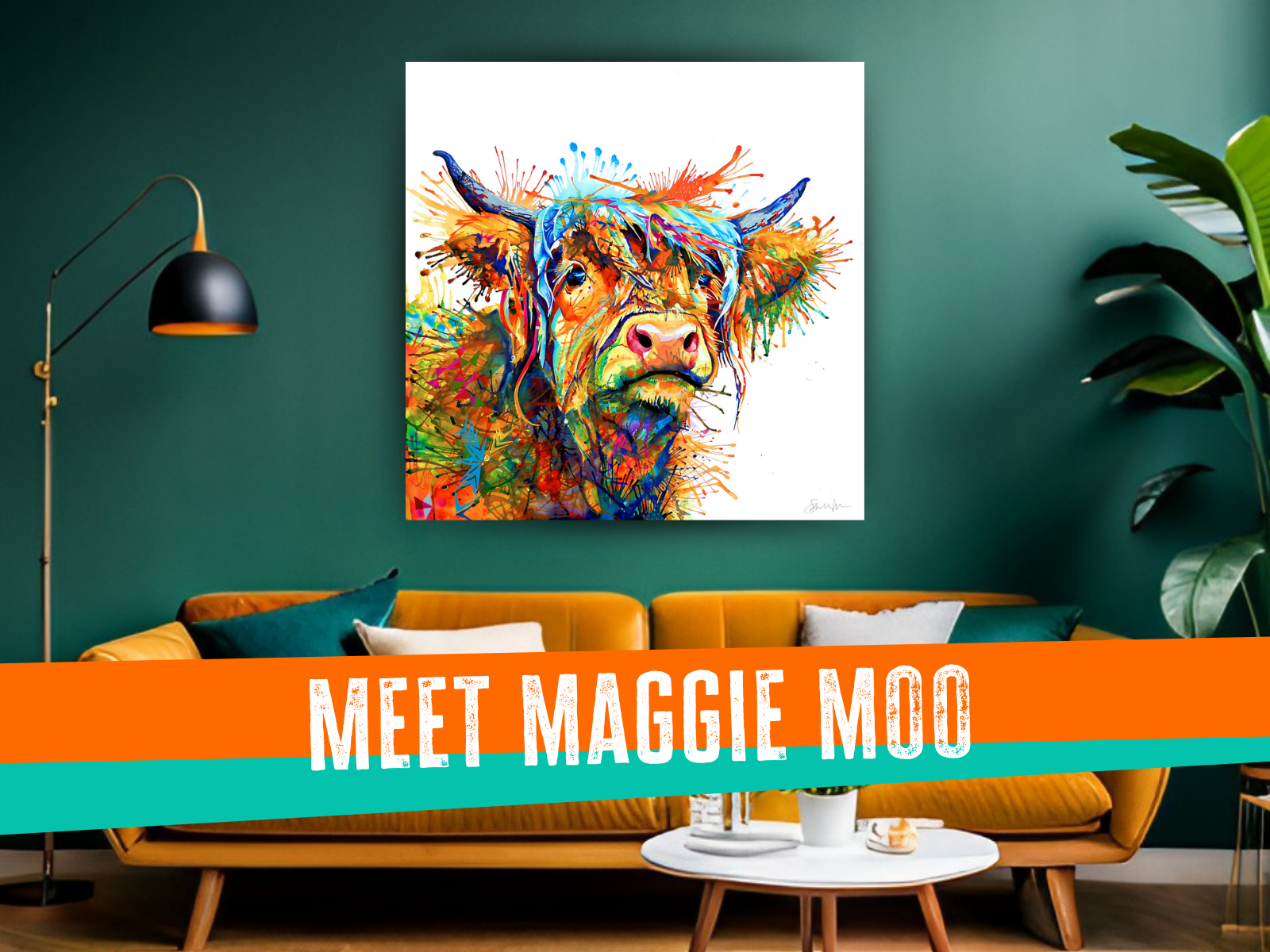 highland cow art