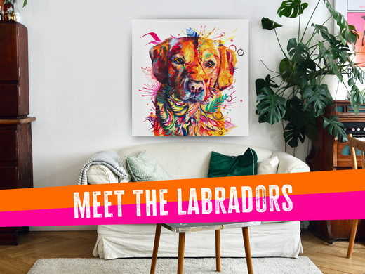 dog painting, animal art