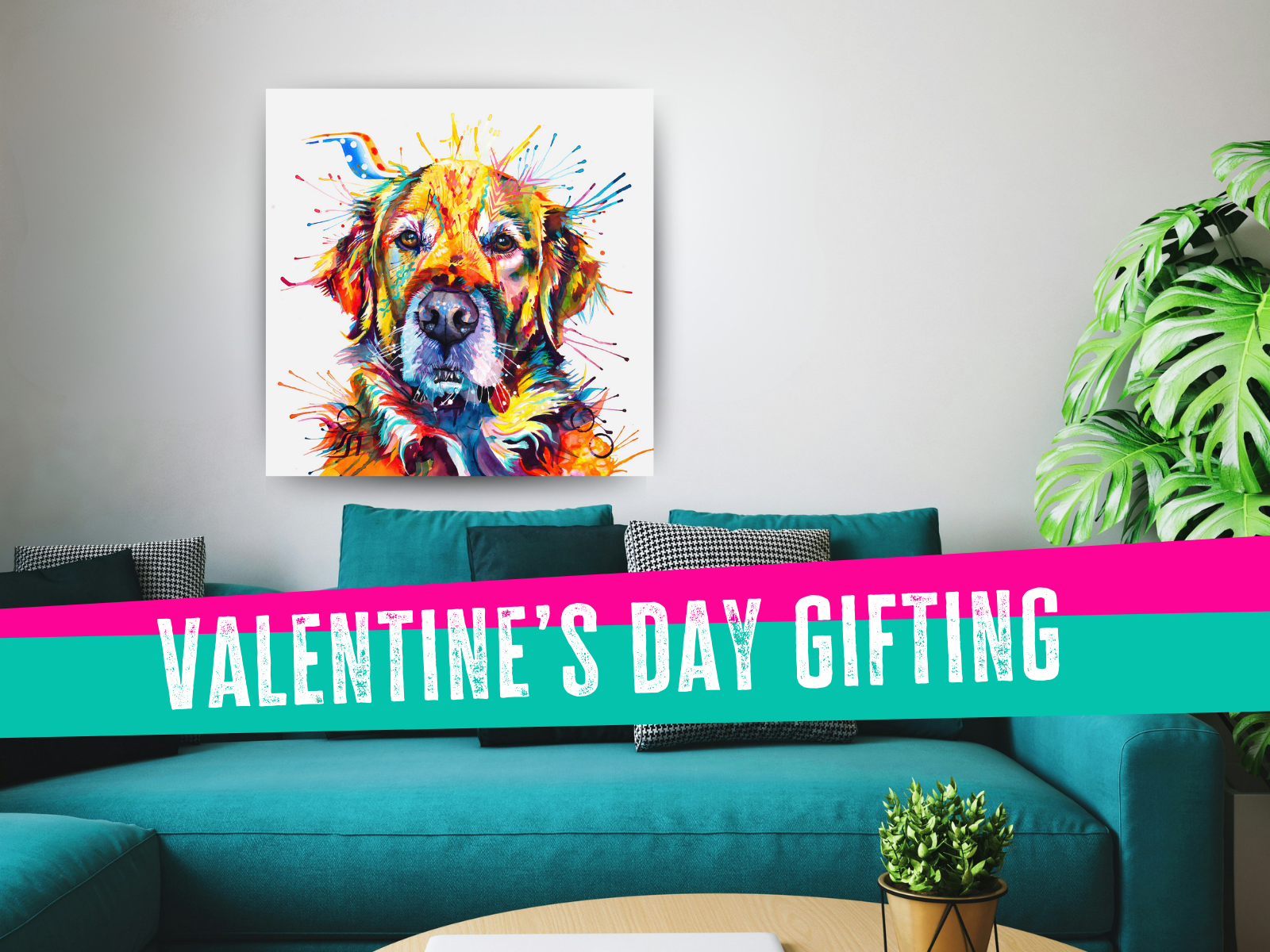 dog painting, dog portrait