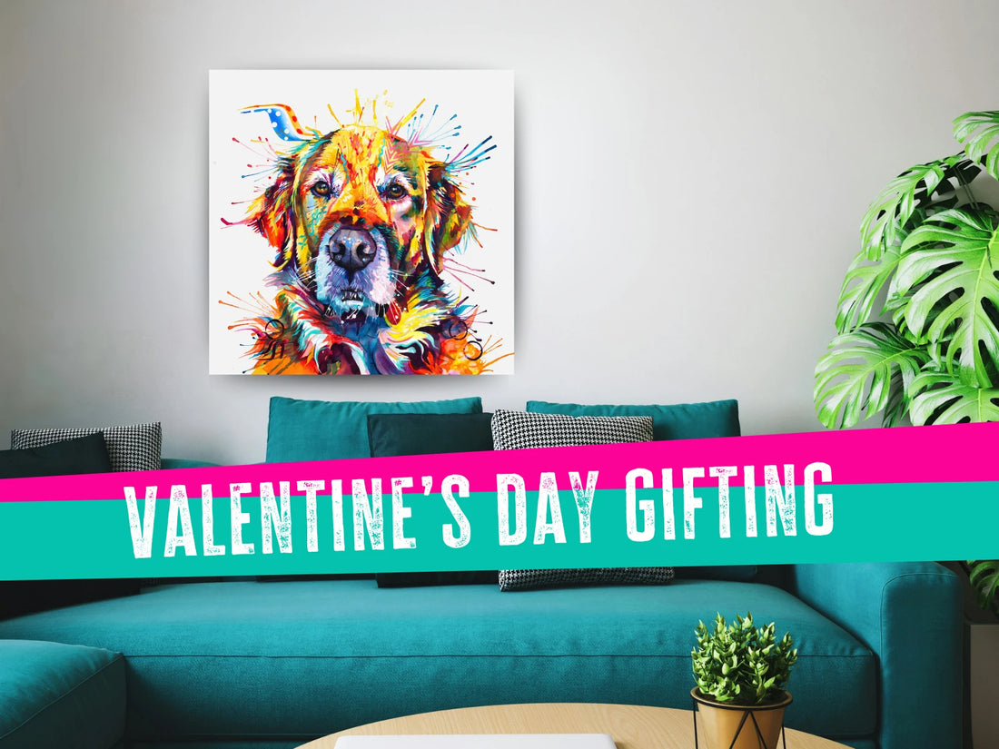 dog painting, dog portrait