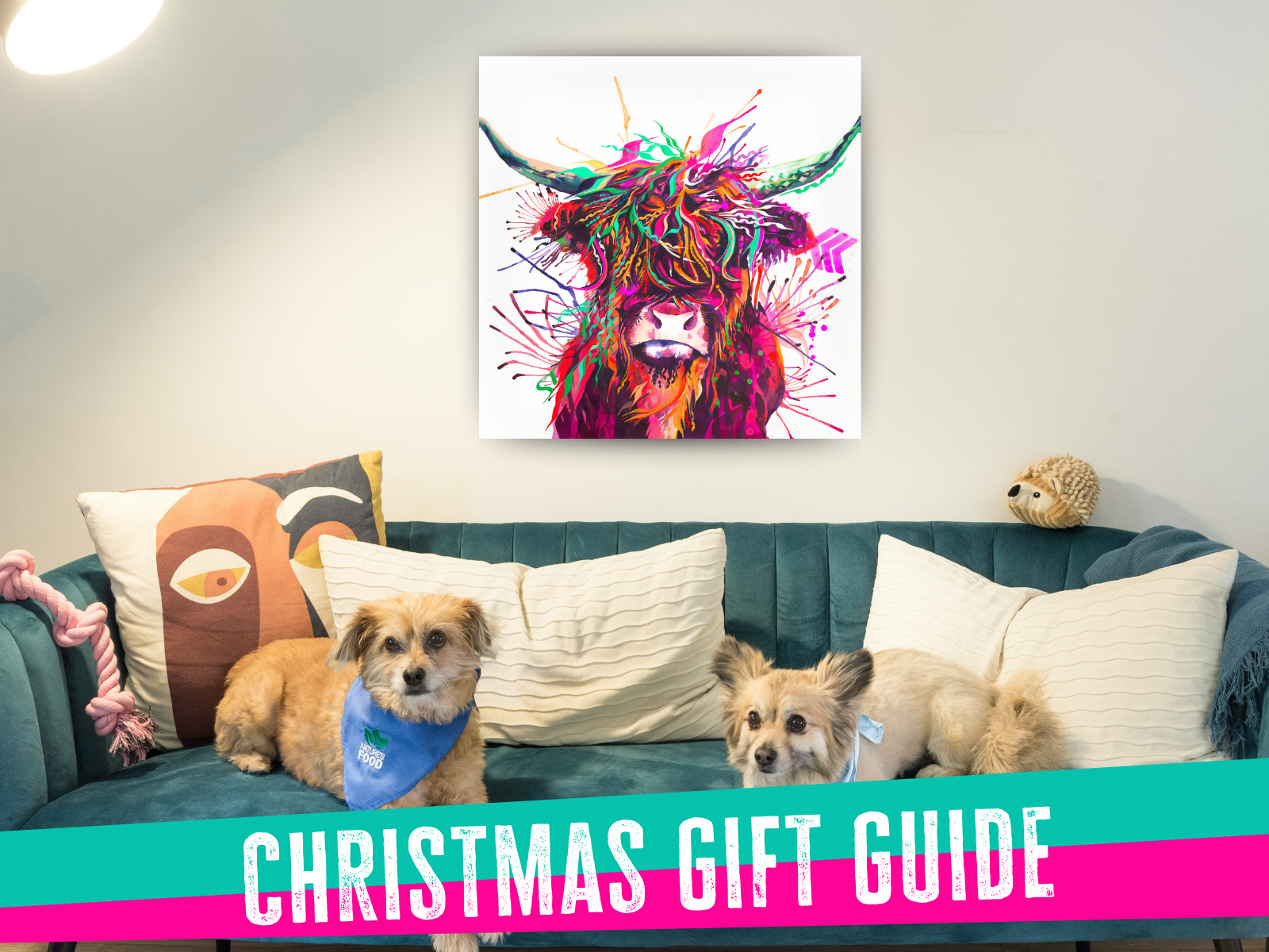 cow artwork, animal art, pet portrait