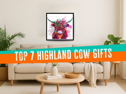 cow art | highland cow art