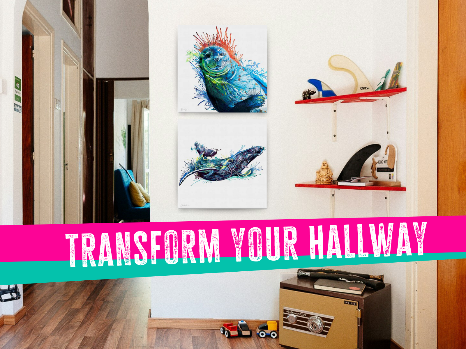 How To Use Wall Art to Transform Your Hallway