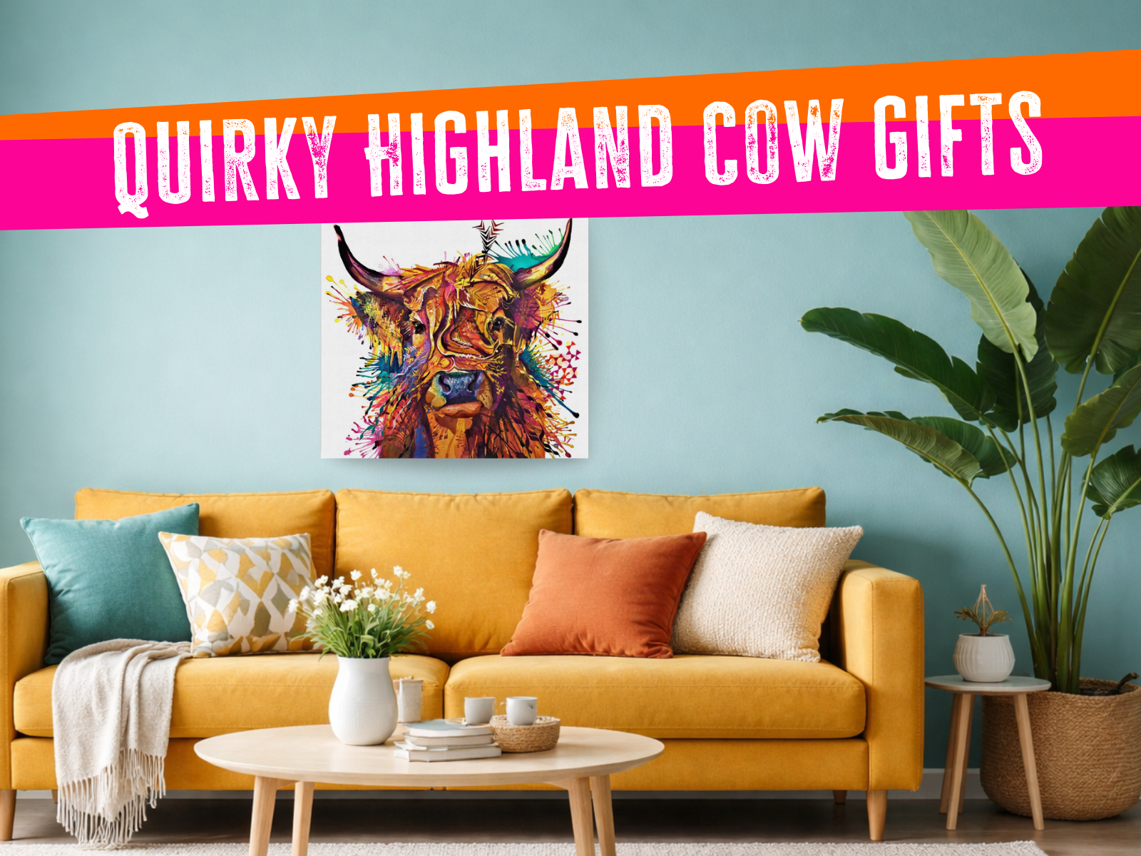 highland cow art | wall art 
