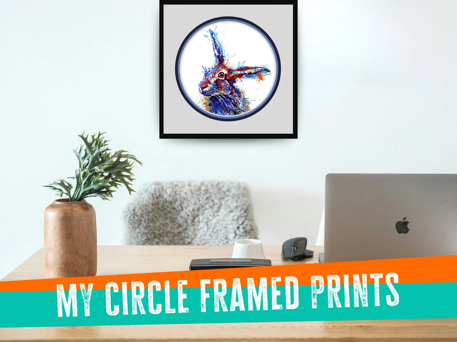 animal art, animal artwork, rabbit art