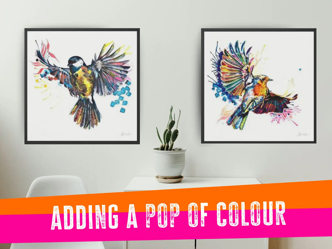 Wall art - how to add a pop of colour to your room