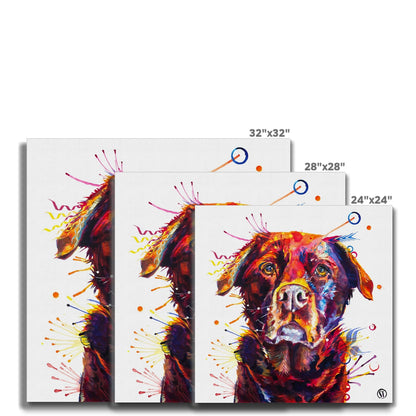 Rosey the Chocolate Labrador Canvas