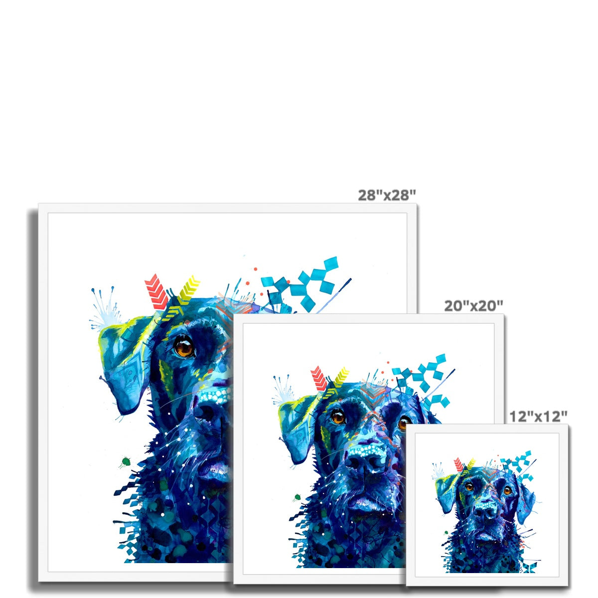 Dog Drawings | Dog Portrait | Dog Canvas Prints | Personalised Dog Portrait | Sarah Taylor | Framed Prints | Wall Prints 