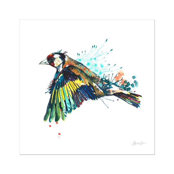 Goldie the Goldfinch Fine Art Print Sarah Taylor Art