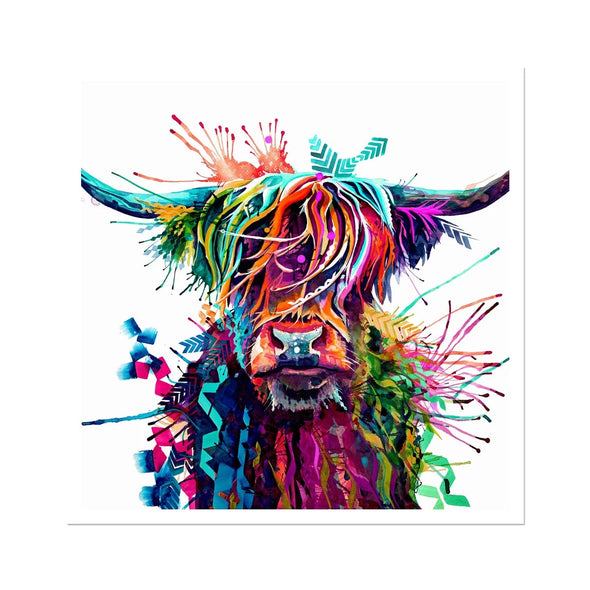 Cow Art | Wall Art | Animal Art | Animal Artwork | Pet Portrait 