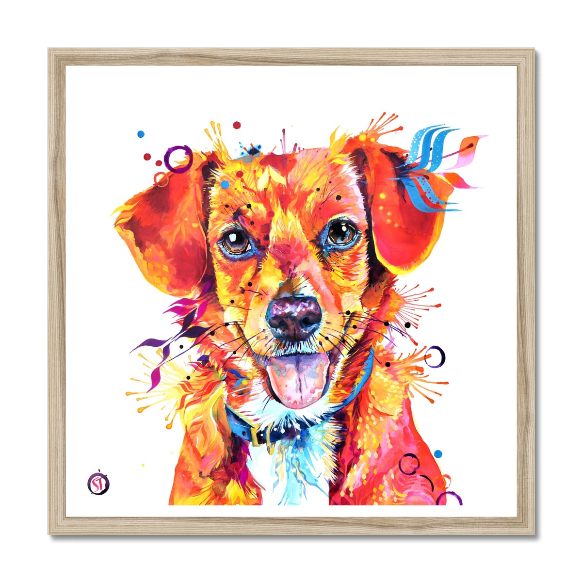 Dora the Beagle Terrier Mix Framed Print