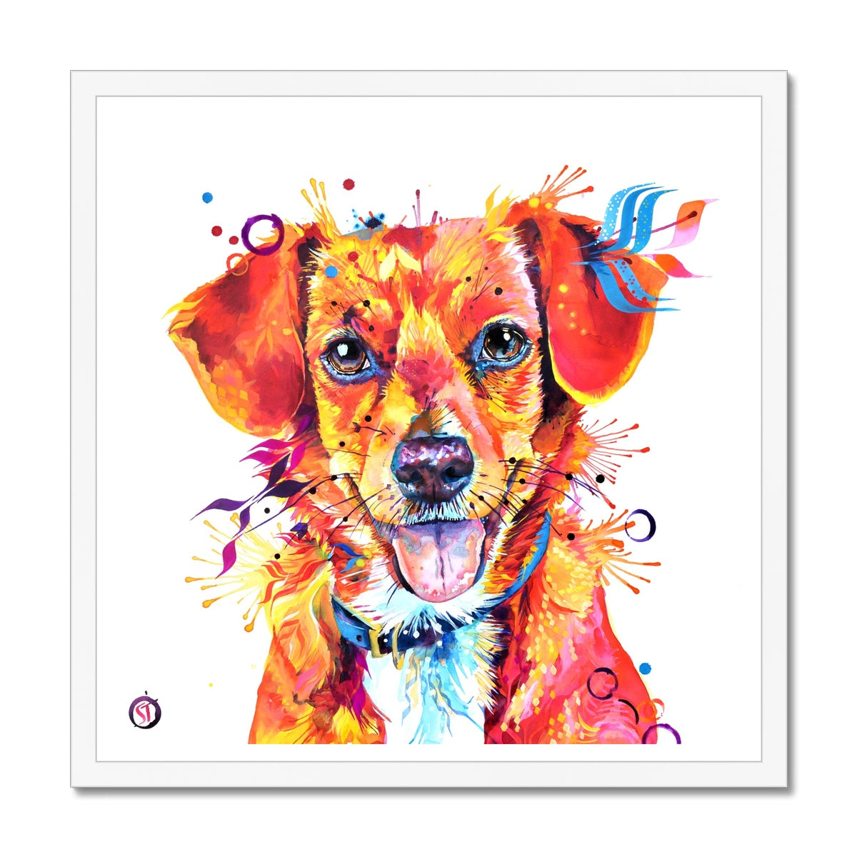 Dora the Beagle Terrier Mix Framed Print