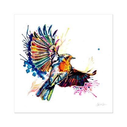 Robbie Dazzler the Robin Fine Art Print