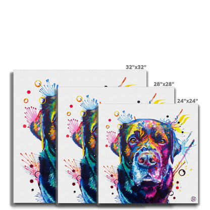 Beckett the Black Lab Canvas