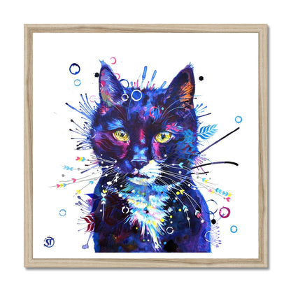 Bubbles the Cat Framed Print