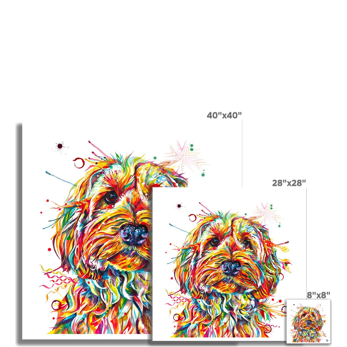 Luna the Labradoodle Fine Art Print