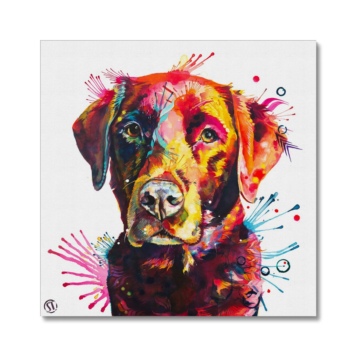 Ivy the Chocolate Labrador Canvas