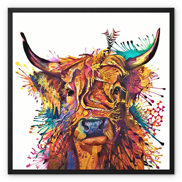 Highland Cow Art | Wall Art | Animal Art | Animal Artwork | Pet Portrait 
