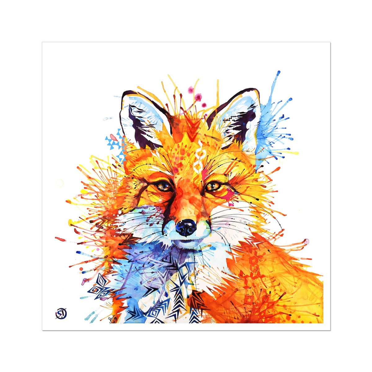 Great Aunt Barbara the Fox Fine Art Print