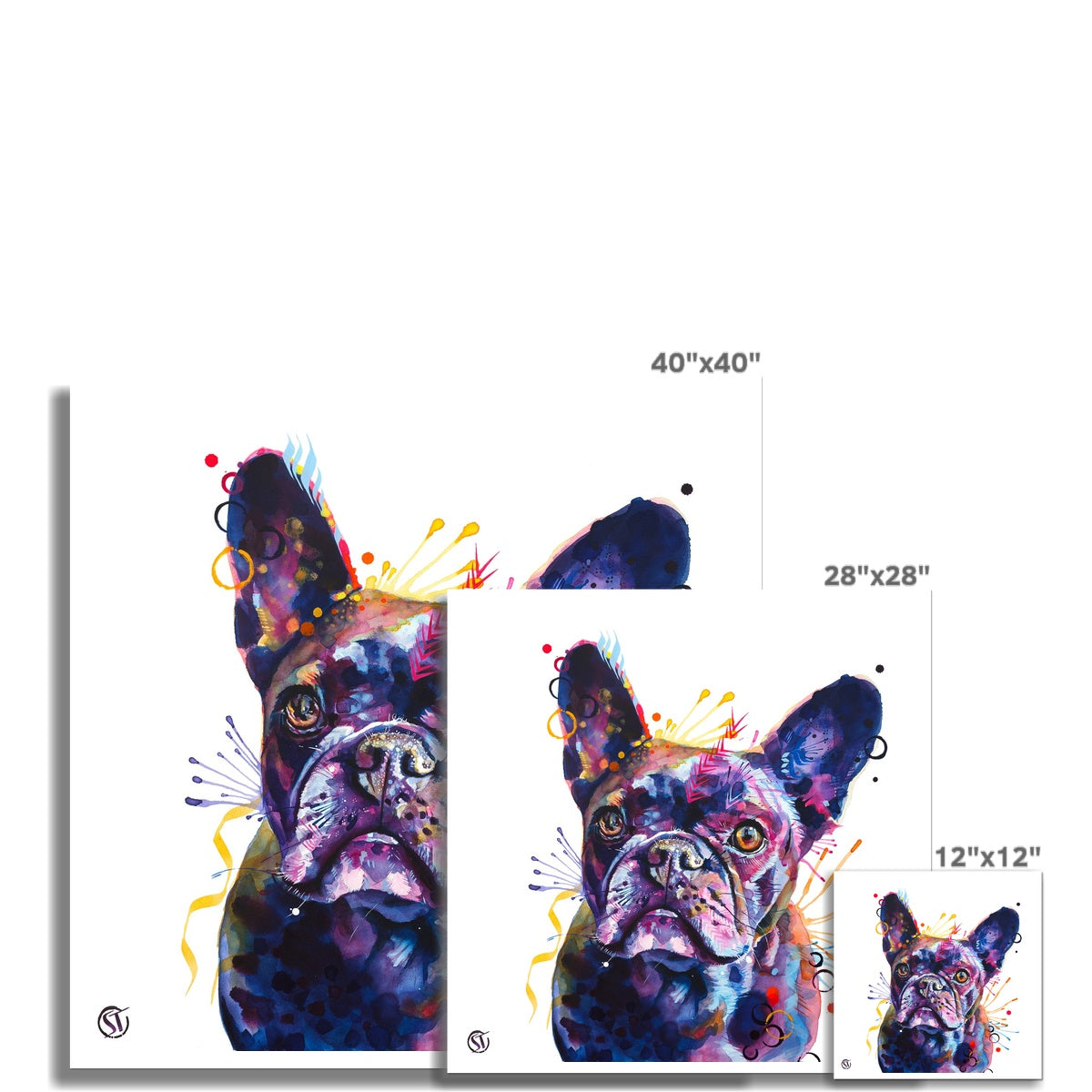 Poppy the Frenchie (French Bulldog) Fine Art Print