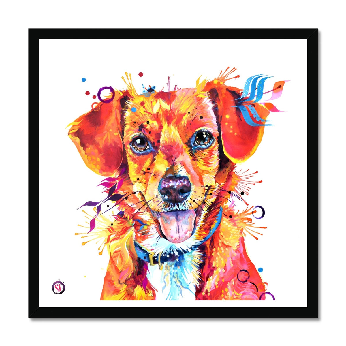 Dora the Beagle Terrier Mix Framed Print