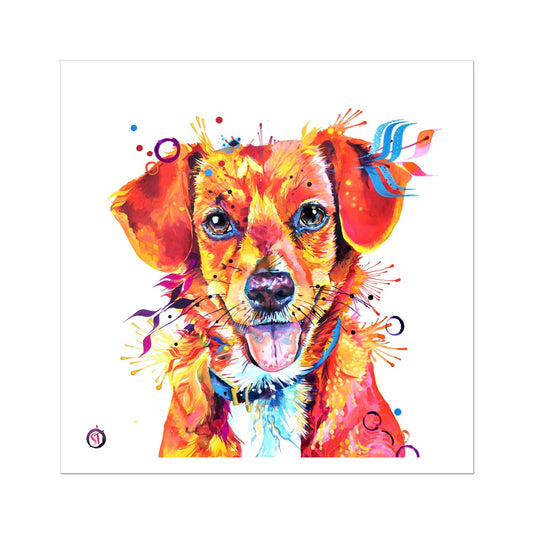 Dora the Beagle Terrier mix Fine Art Print