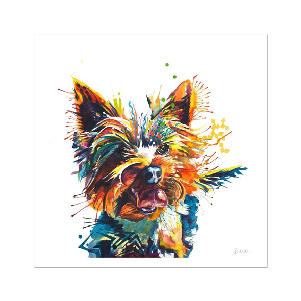 Edward the Yorkie Fine Art Print Sarah Taylor Art