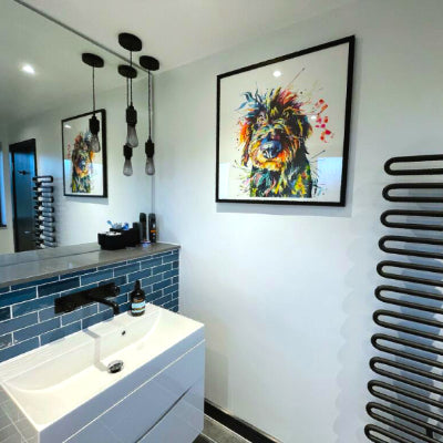 Dog Drawings | Dog Portrait | Sarah Taylor | Wall Art | Modern Art | Dog Portrait Artists UK