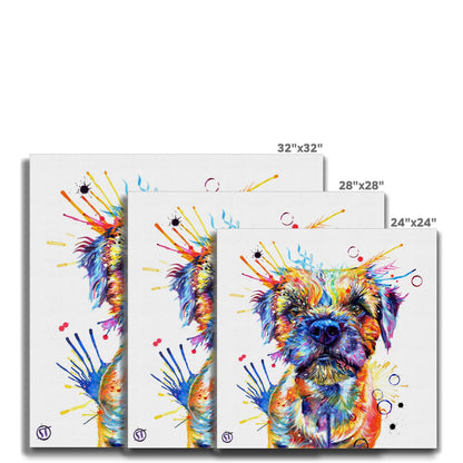 Allan the Border Terrier Canvas