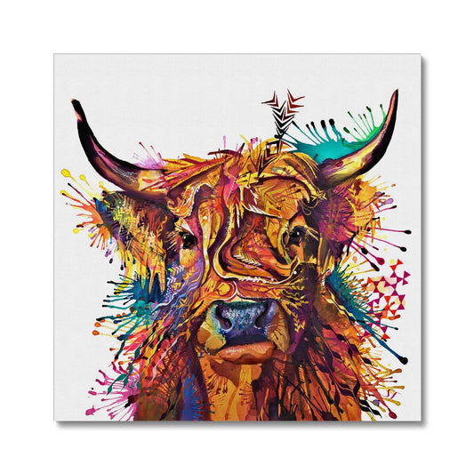 Highland Cow Painting | Wall Art | Highland Cow Painting (UK) | Animal Artwork | Sarah Taylor 