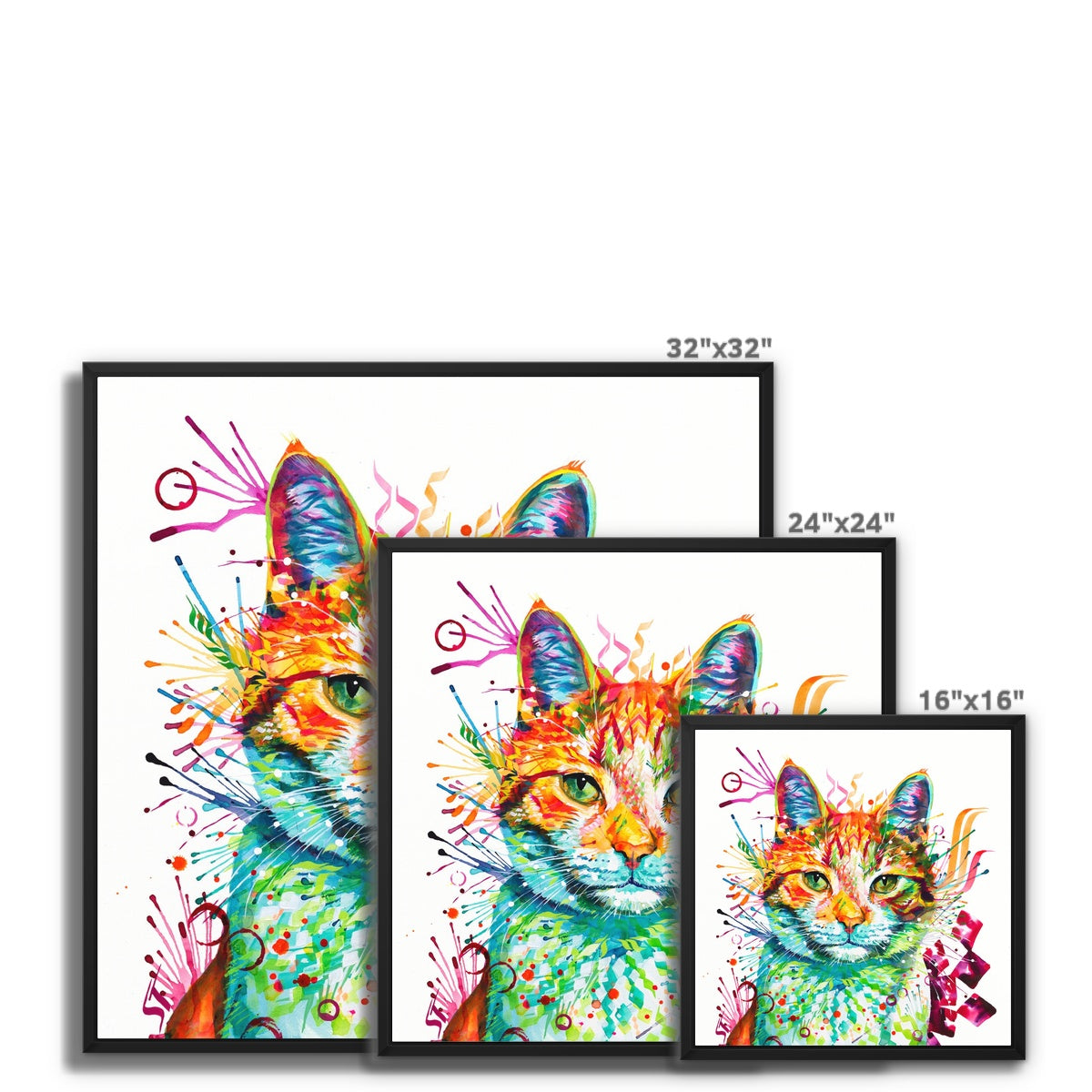 Wall Art | Cat Artwork | Sarah Taylor | Wall Prints | Framed Wall Art | Framed Prints | Abstract Wall Art