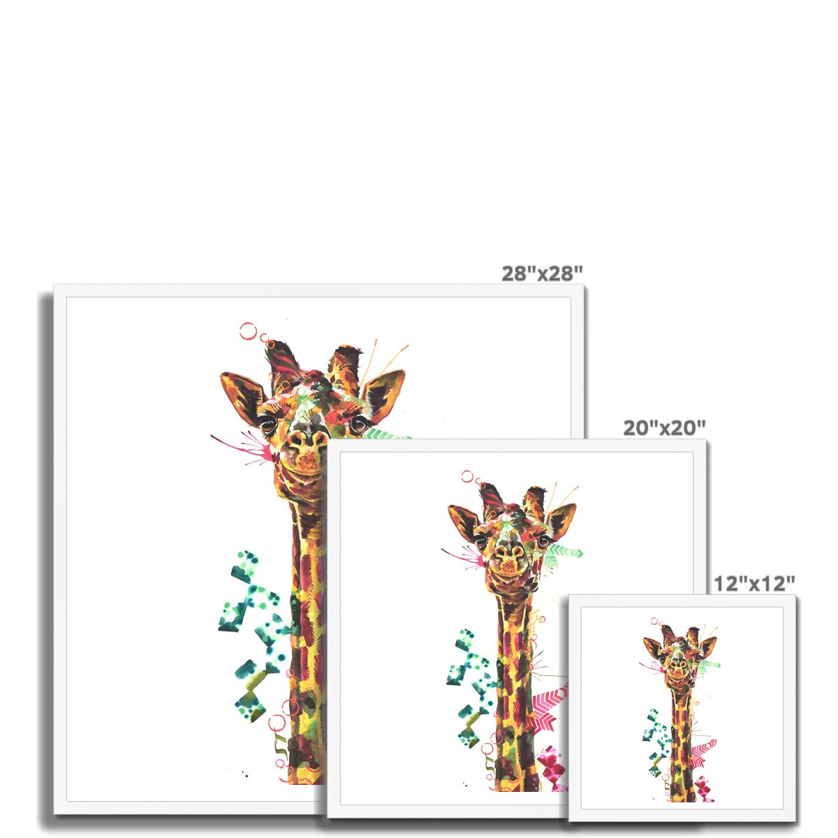 Gerald the Giraffe Framed Print