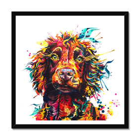 Colourful Highland Cow Painting, Dog Portrait Pet Artist