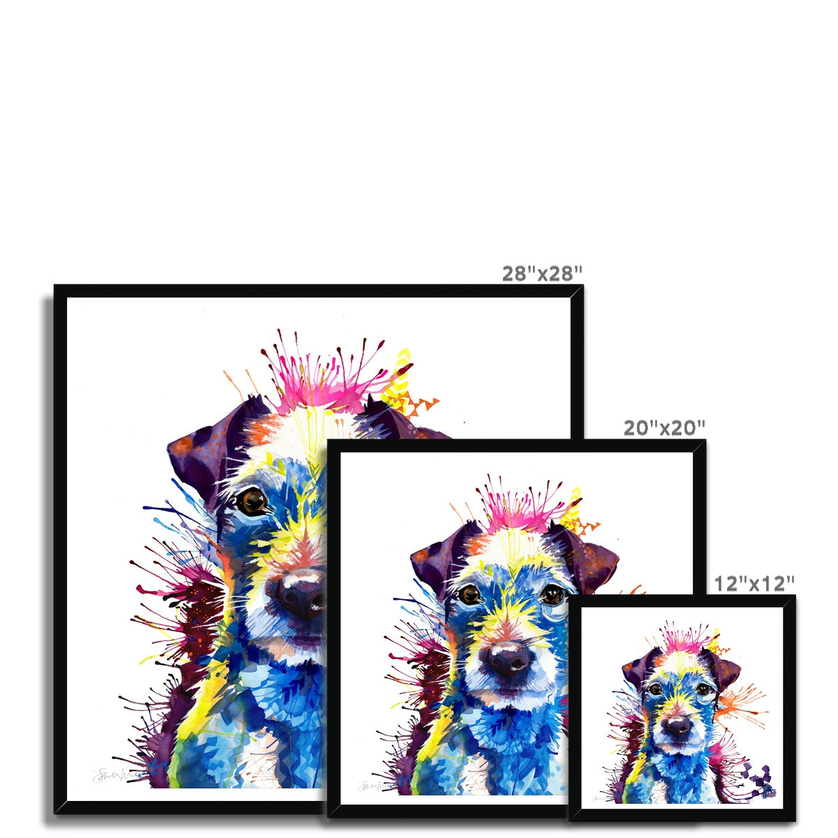 Parson Russell Terrier Framed Print-Fine art-Sarah Taylor Art