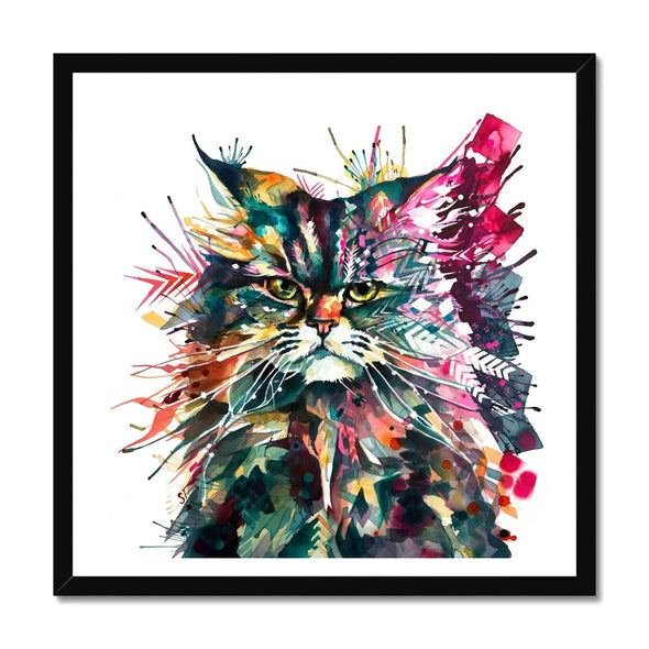 Wall Art | Cat Artwork | Cat Painting | Sarah Taylor | Framed Art | Animal Portraits | Modern Art