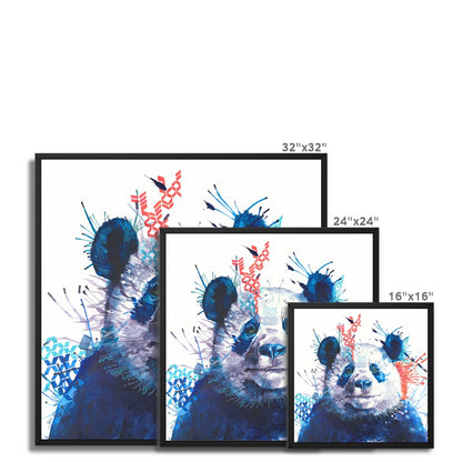 Xander the Panda Framed Canvas-Fine art-Sarah Taylor Art