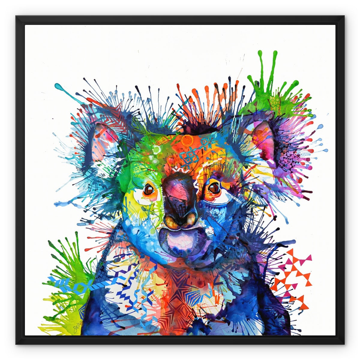 Kylie Koala Framed Canvas-Fine art-Sarah Taylor Art