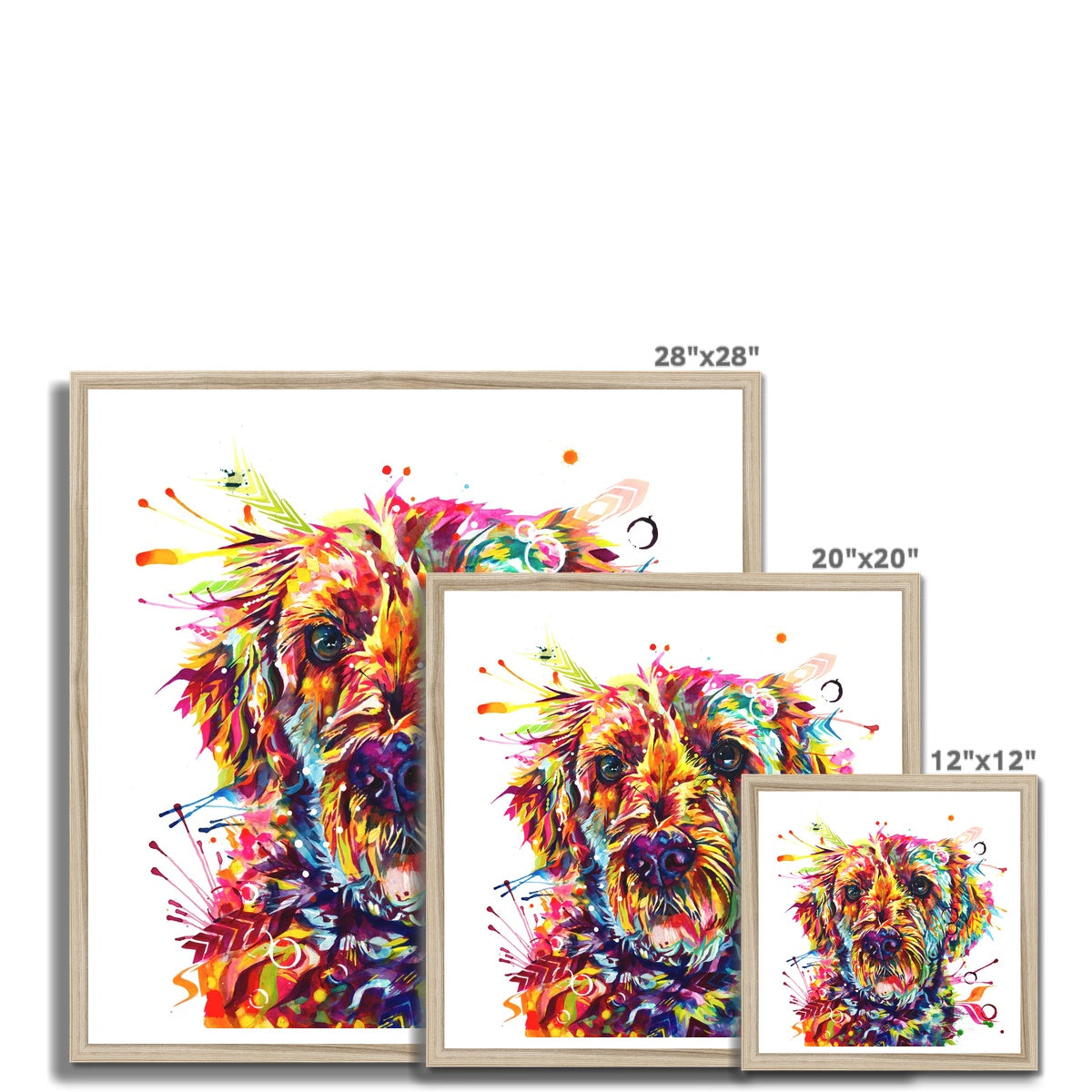 Dog Portrait | Dog Drawings | Wall Art | Modern Art | Dog Painting | Dog Portrait Artists UK