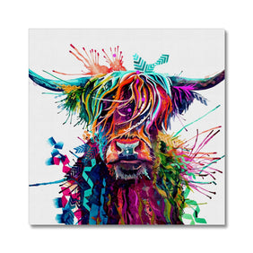 Highland Cow Painting | Highland Cow Painting (UK) | Animal Artwork | Highland Cattle Cushions | Sarah Taylor