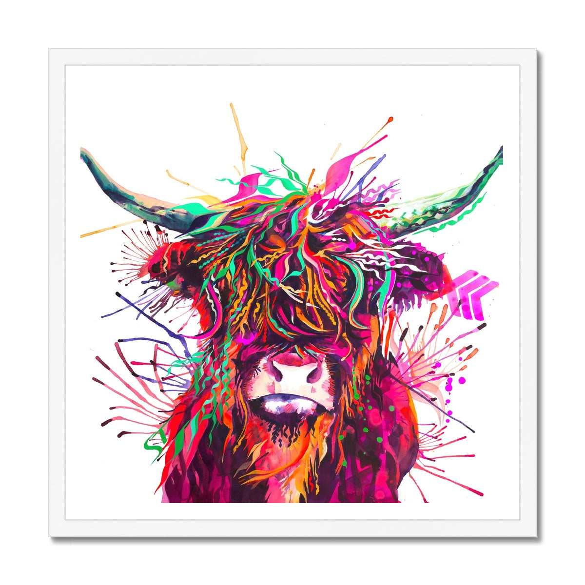 Agatha the Highland Cow Framed Print