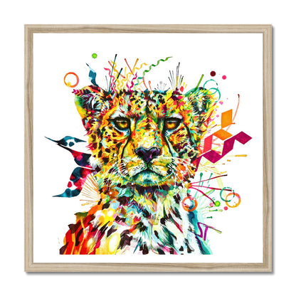 Cat Painting | Wall Art | Framed Prints | Sarah Taylor | Modern Art | Framed Wall Art | Pet Portraits | Abstract Art | Framed Art | Bright Wall Art | Colourful Animal Art
