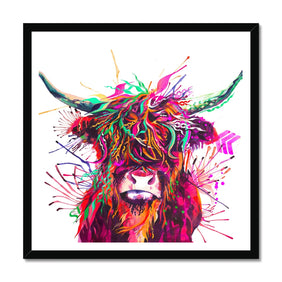 Highland Cow Painting | Highland Cow Painting (UK) | Wall Art | Animal Artwork | Highland Cattle Cushions | Sarah Taylor