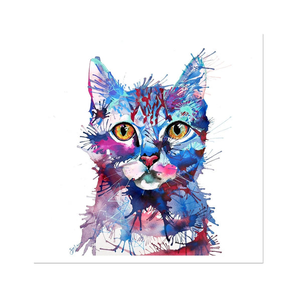 Wall Art | Cat Artwork | Cat Painting | Sarah Taylor | Framed Art | Animal Portraits | Modern Art