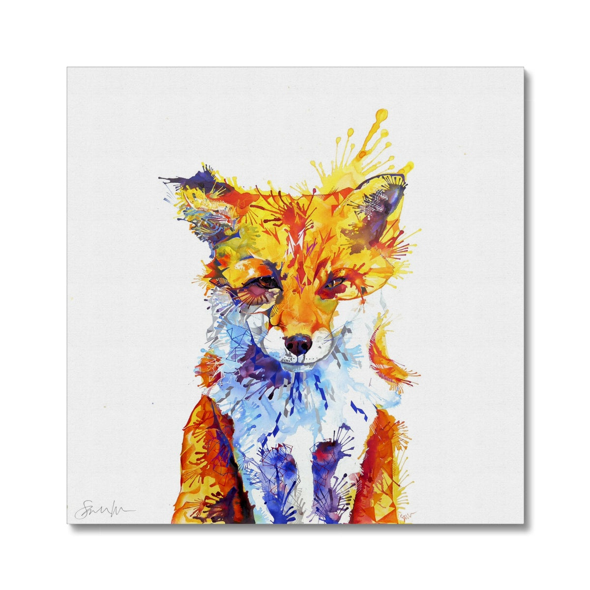 Fox of Delights Canvas-Fine art-Sarah Taylor Art