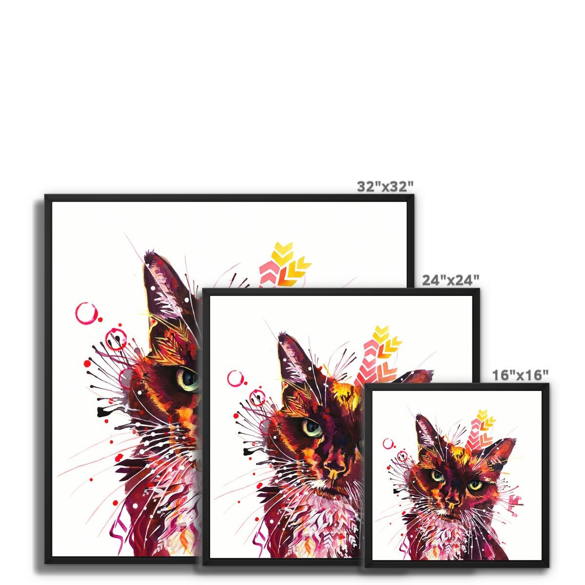 Wall Art | Cat Artwork | Sarah Taylor | Wall Prints | Framed Wall Art | Framed Prints | Abstract Wall Art